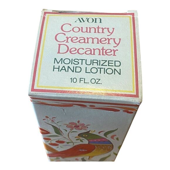 AVON COUNTRY CREAMERY Decanter W/10 Oz LOTION W/BOX New - Picture 4 of 6